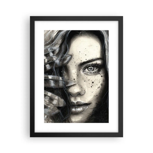 Affisch i svart ram - Vild skönhet - 30x40 cm