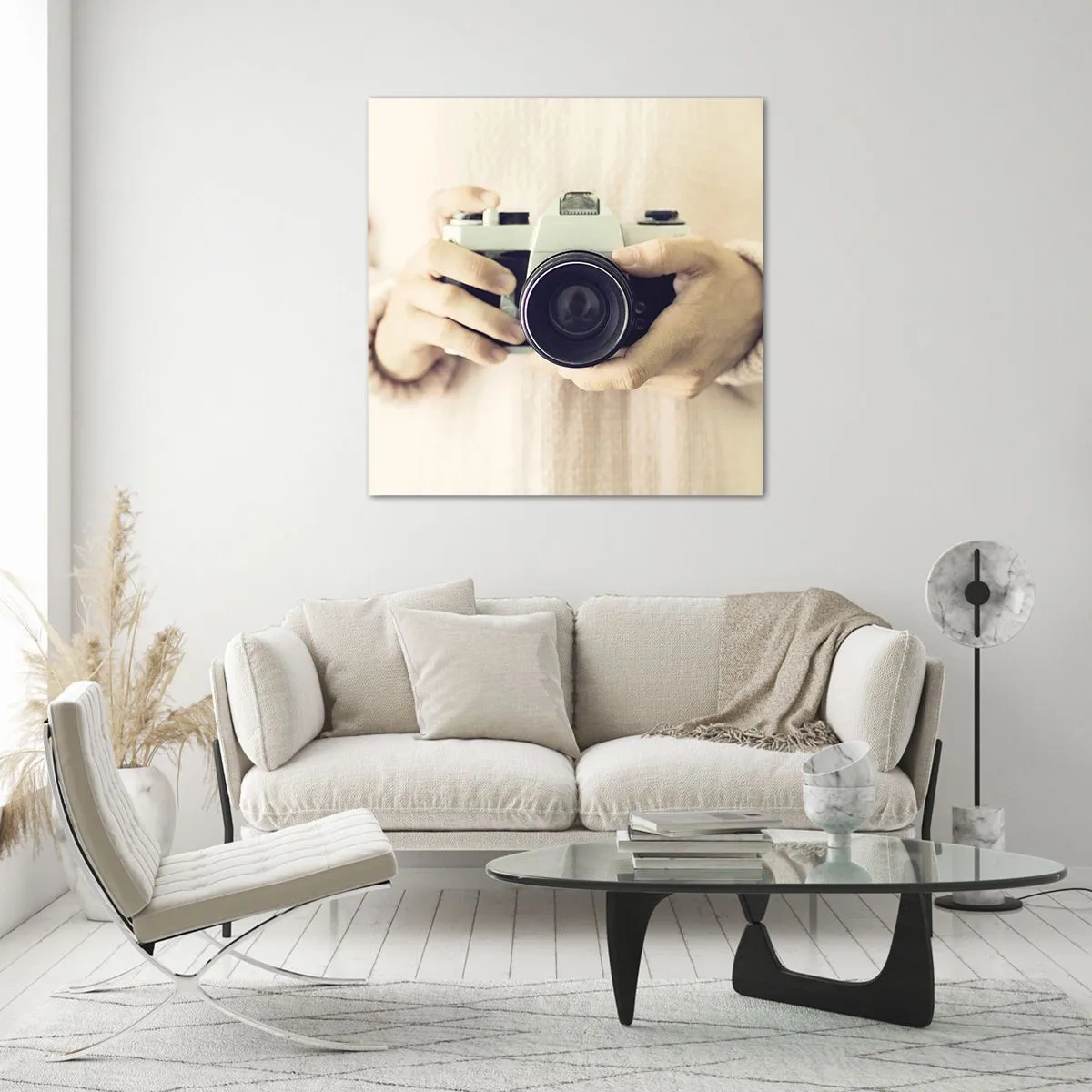 Glastavla - Bild på glas - För att veta mer... - 70x70 cm