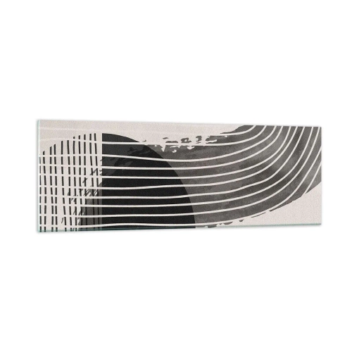 Glastavla - Bild på glas - Dit och tillbaka - 90x30 cm