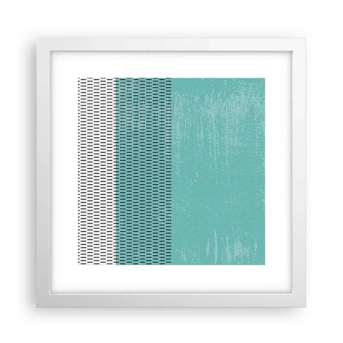 Affisch i vit ram - Balanserad komposition - 30x30 cm