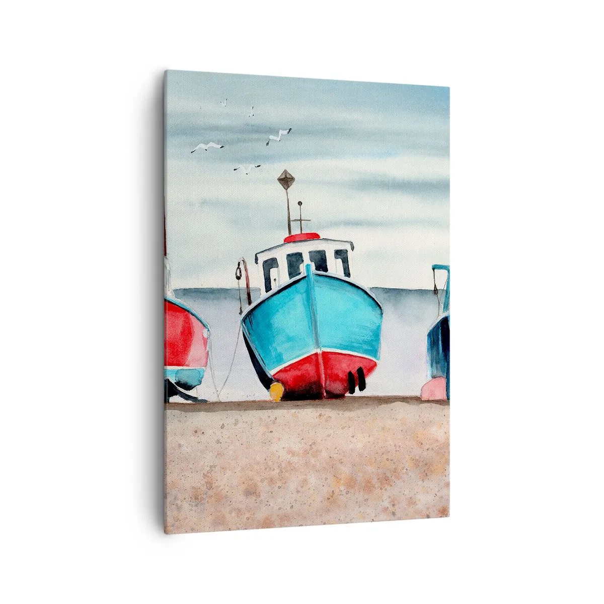 Canvastavla - Bild på duk - Redo för fångst - 70x100 cm