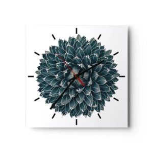 Väggklocka - Klocka på glas - Öknens stjärna - 40x40 cm