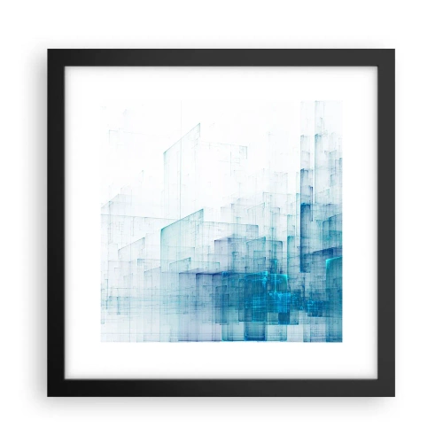 Affisch i svart ram - Hur utrymmet blev till - 30x30 cm