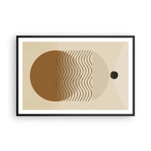 Affisch i svart ram - Om geometriska figurers ursprung - 91x61 cm