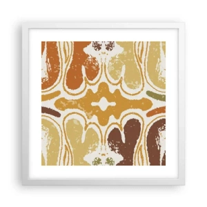 Affisch i vit ram - Sentimental abstraktion - 40x40 cm