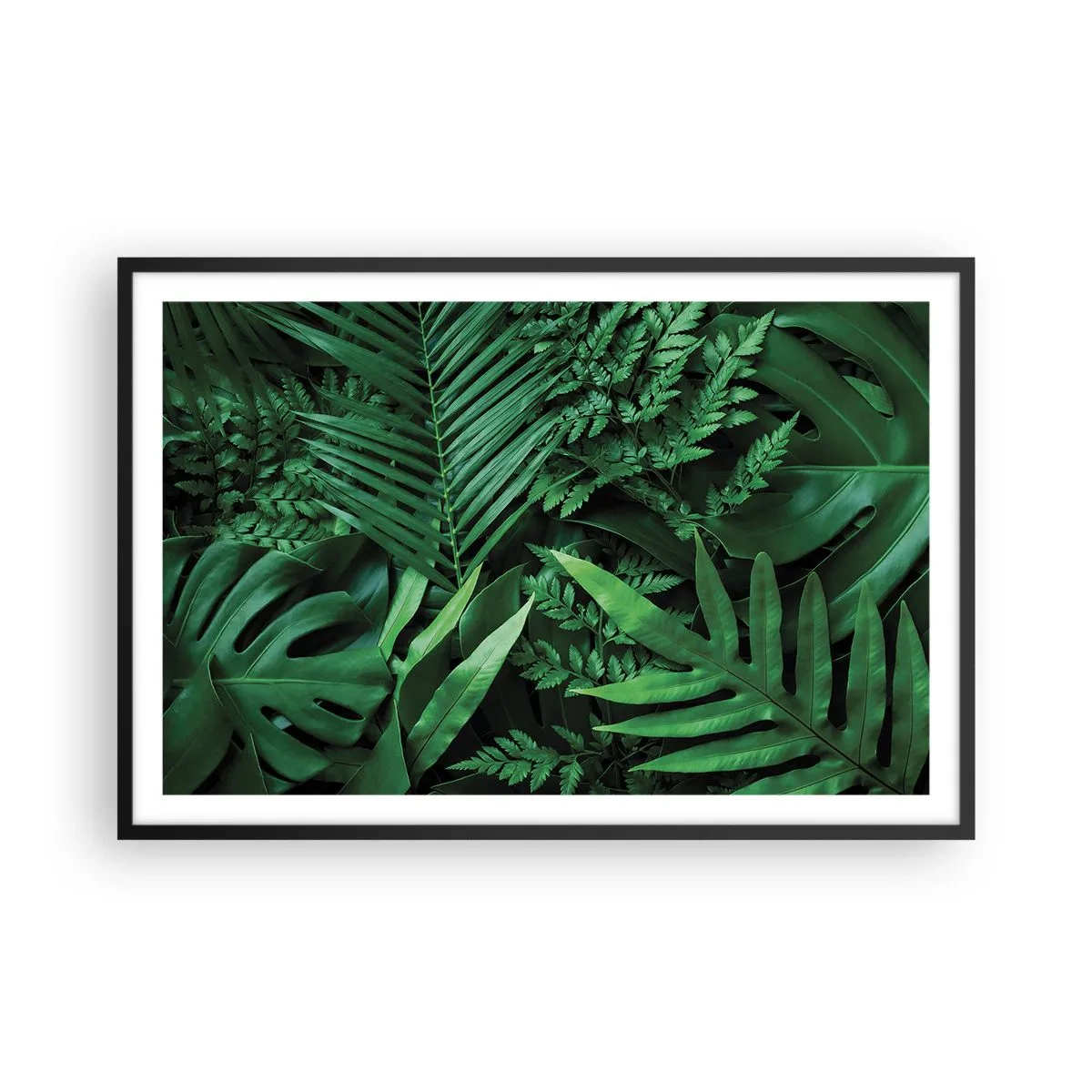 Affisch i svart ram - Omgärdade av grönskan - 91x61 cm