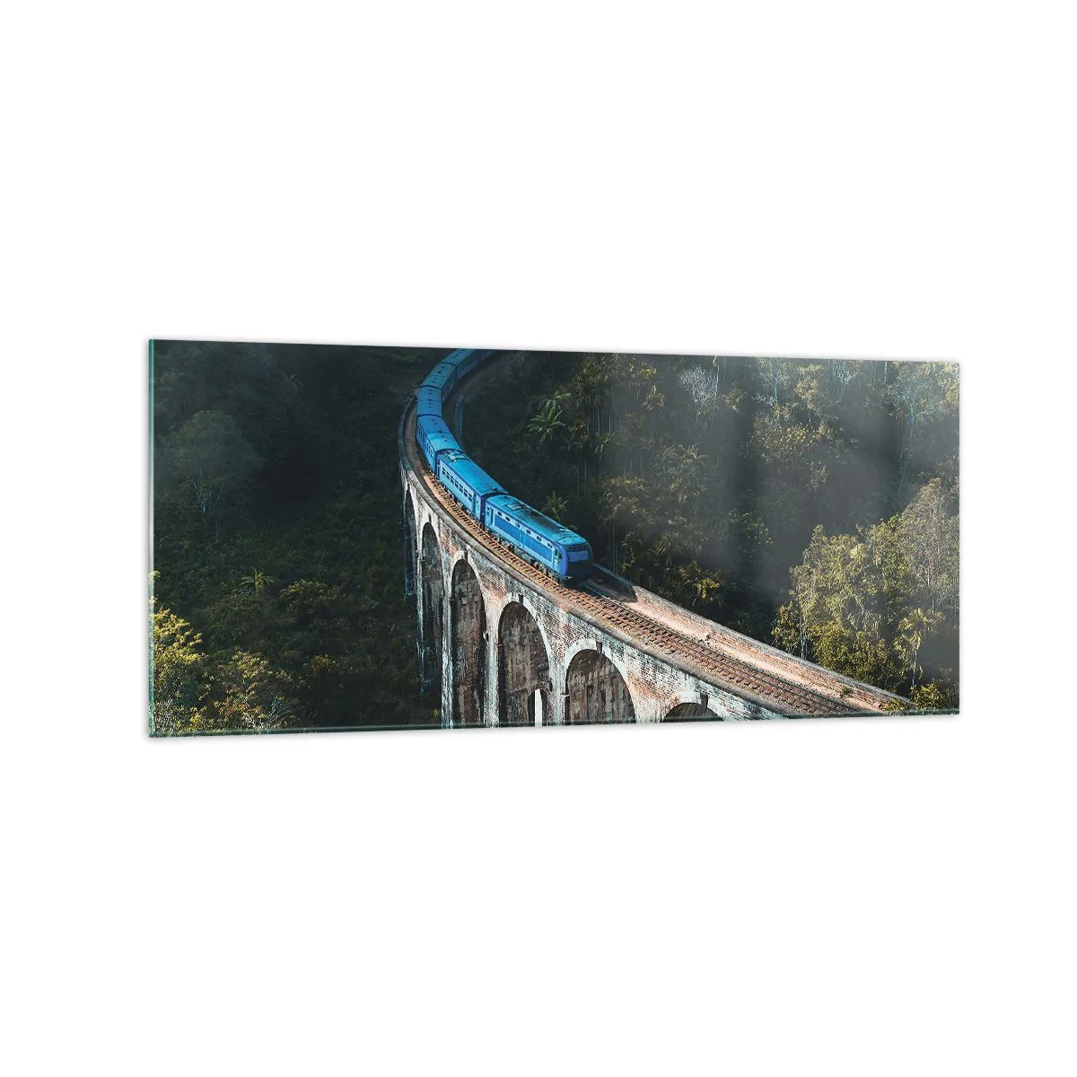Glastavla - Bild på glas - Attraktion till naturen - 120x50 cm