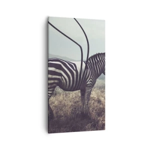 Canvastavla - Bild på duk - Akta! Fel - 55x100 cm