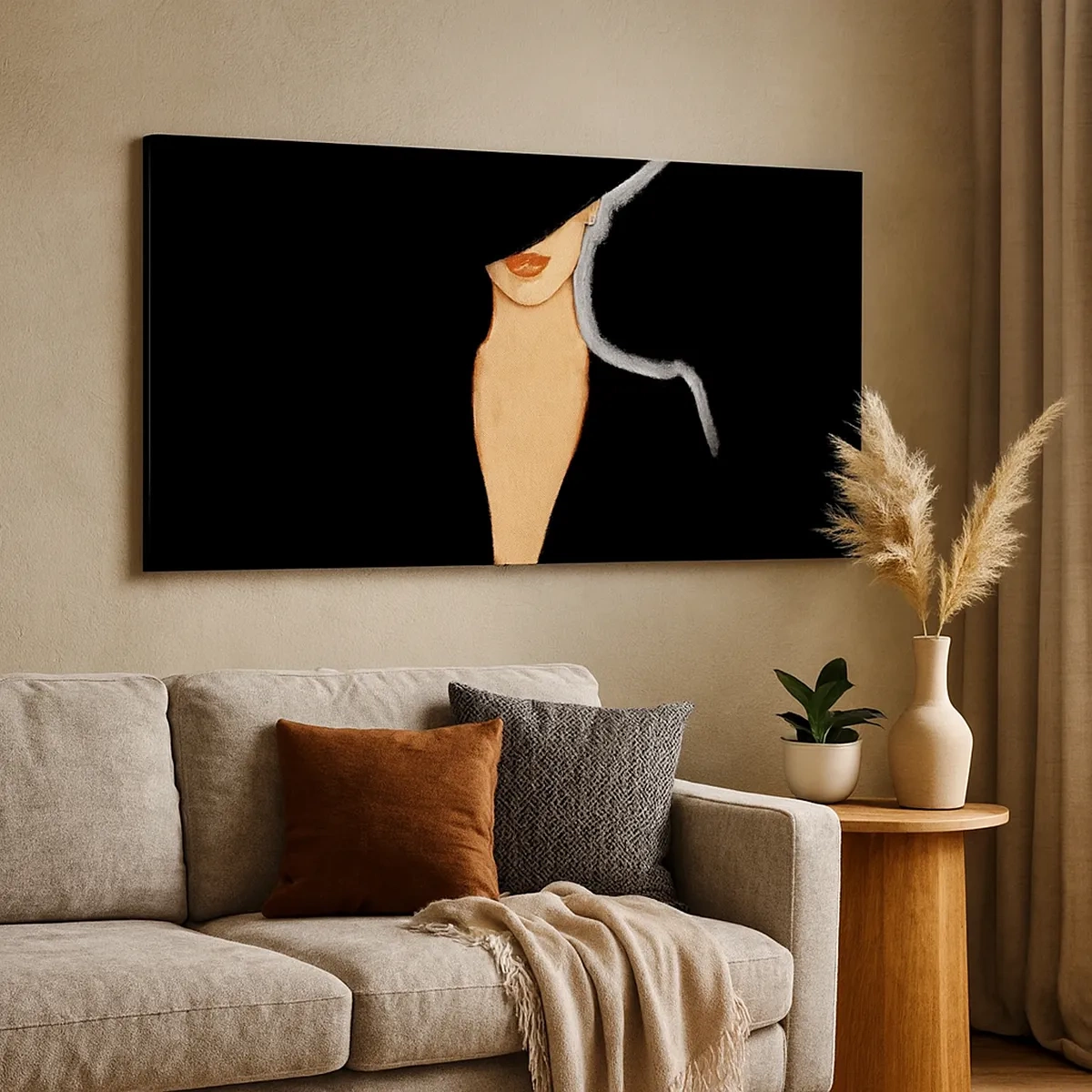 Canvastavla - Bild på duk - Elegans och stil - 30x30 cm