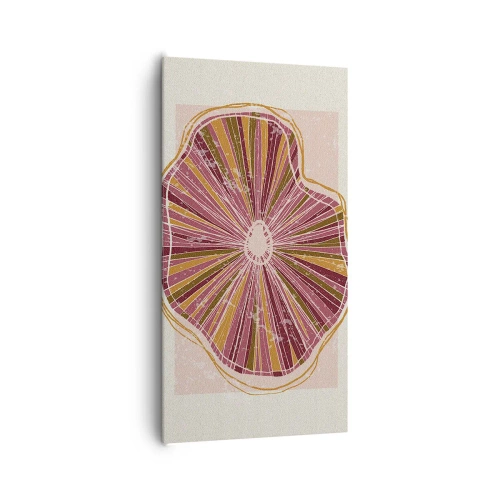 Canvastavla - Bild på duk - Strålande abstraktion - 65x120 cm