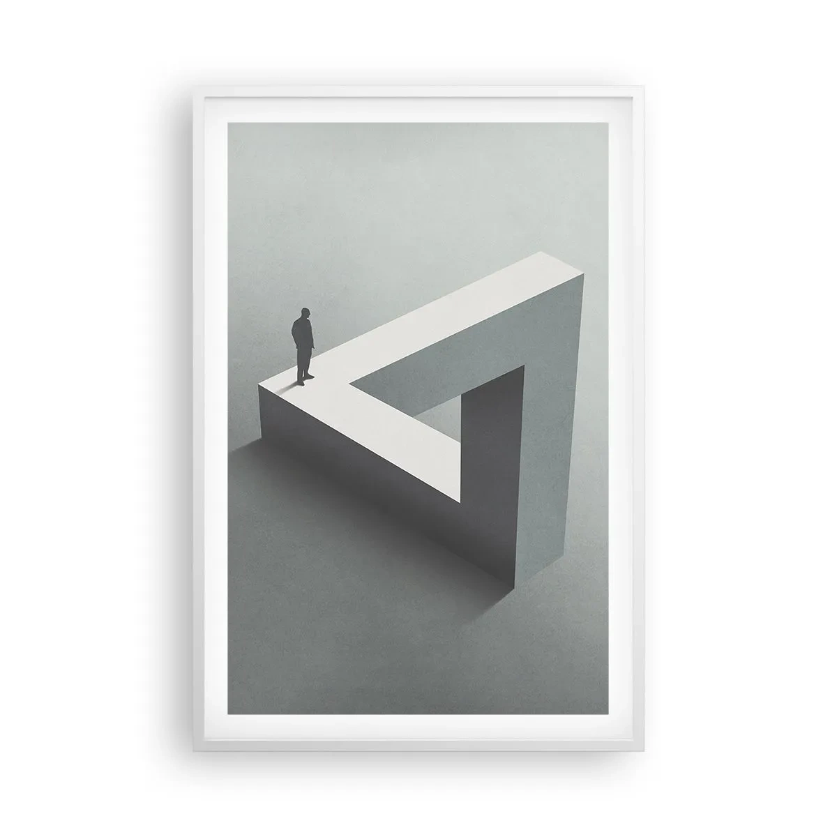 Affisch i vit ram - Och ändå möjligt - 61x91 cm