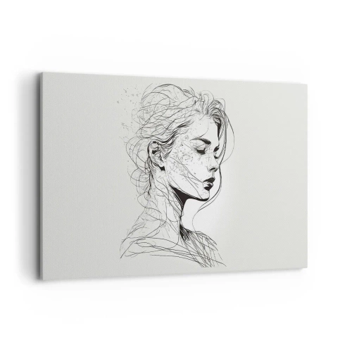 Canvastavla - Bild på duk - Porträtt i drömmar - 120x80 cm