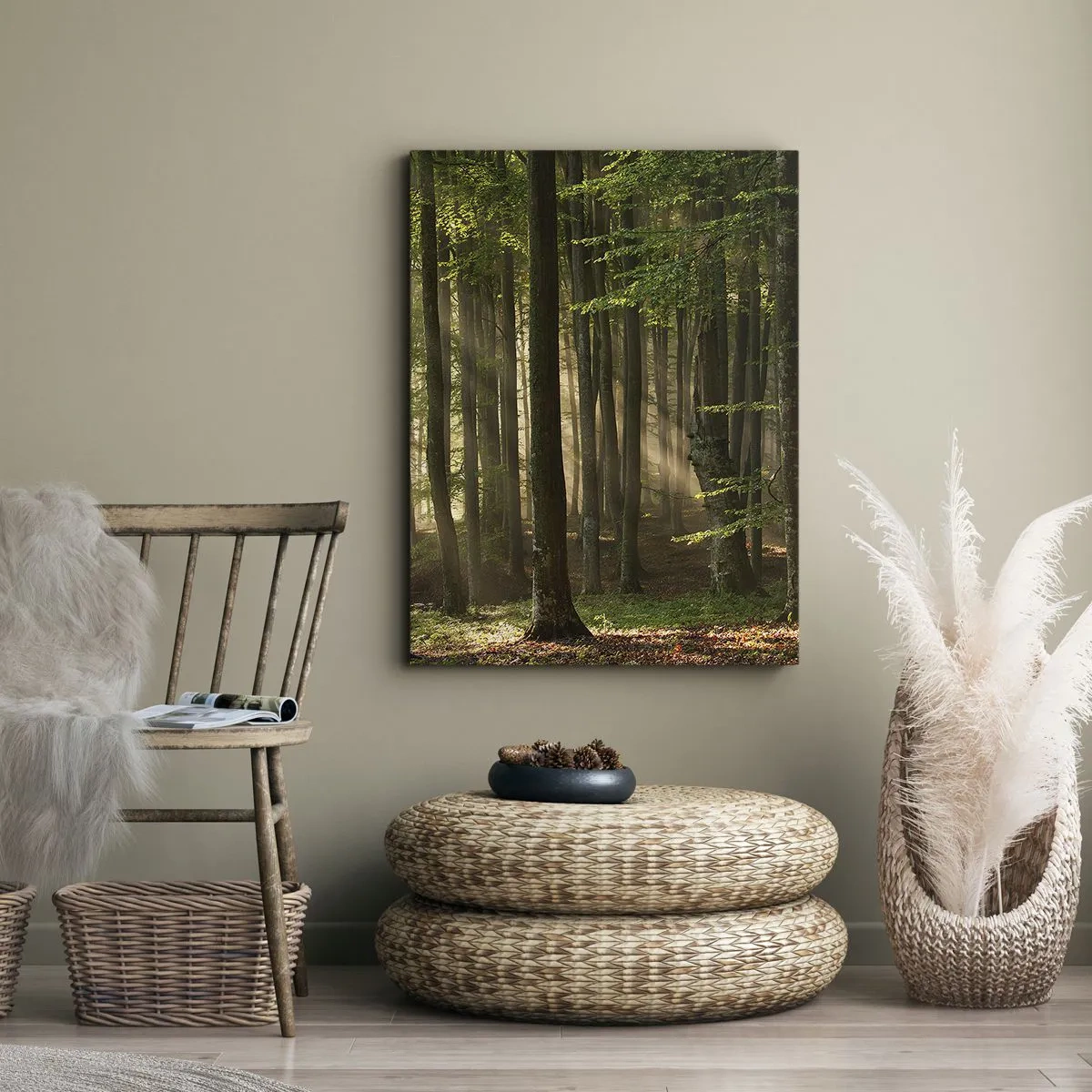 Canvastavla - Bild på duk - Utstrålande på en vårmorgon - 70x100 cm