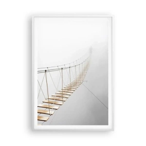 Affisch i vit ram - Vart leder den dig? - 70x100 cm