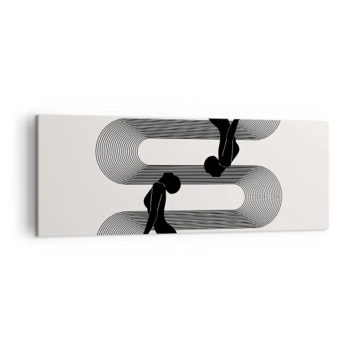 Canvastavla - Bild på duk - Sensuell symmetri - 140x50 cm