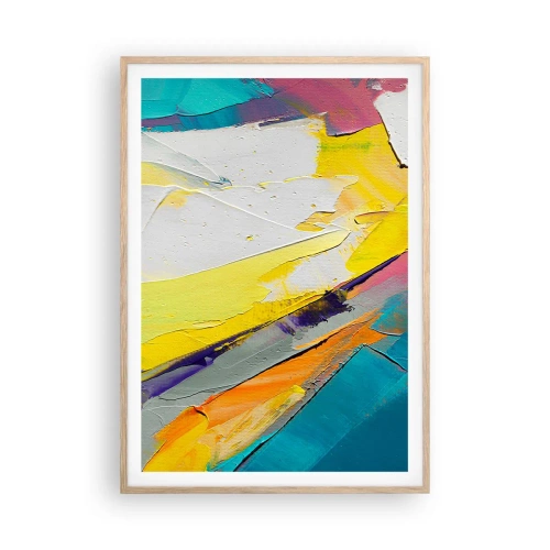 Affisch i ram av ljusek - Världens anatomi - 70x100 cm