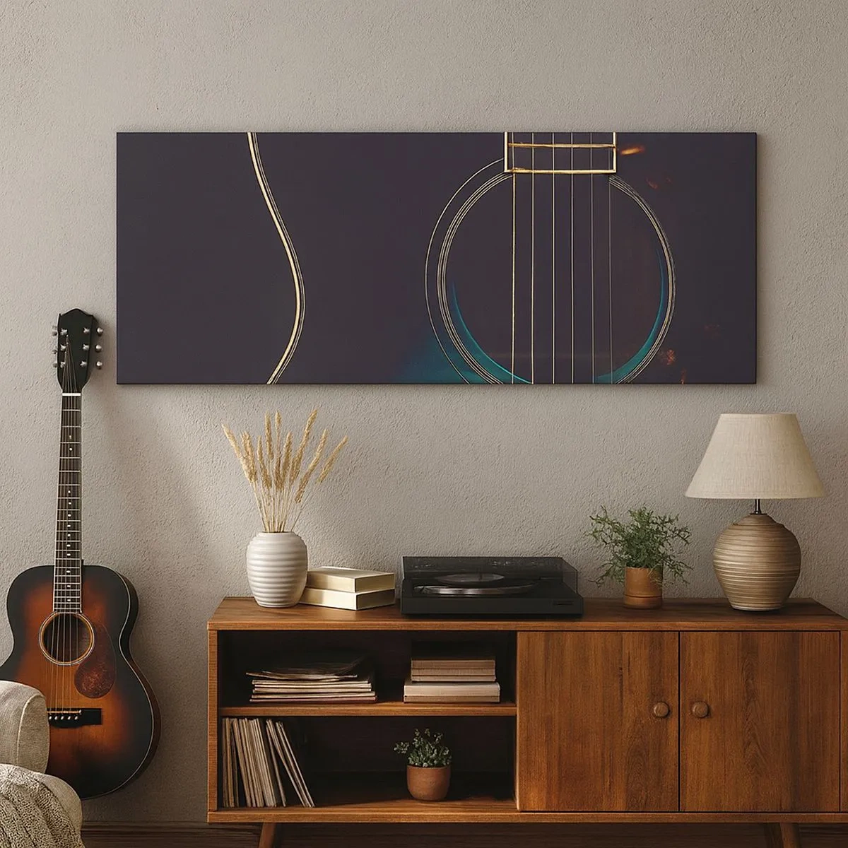 Canvastavla - Bild på duk - Ett ögonblick innan det ljuder - 100x40 cm