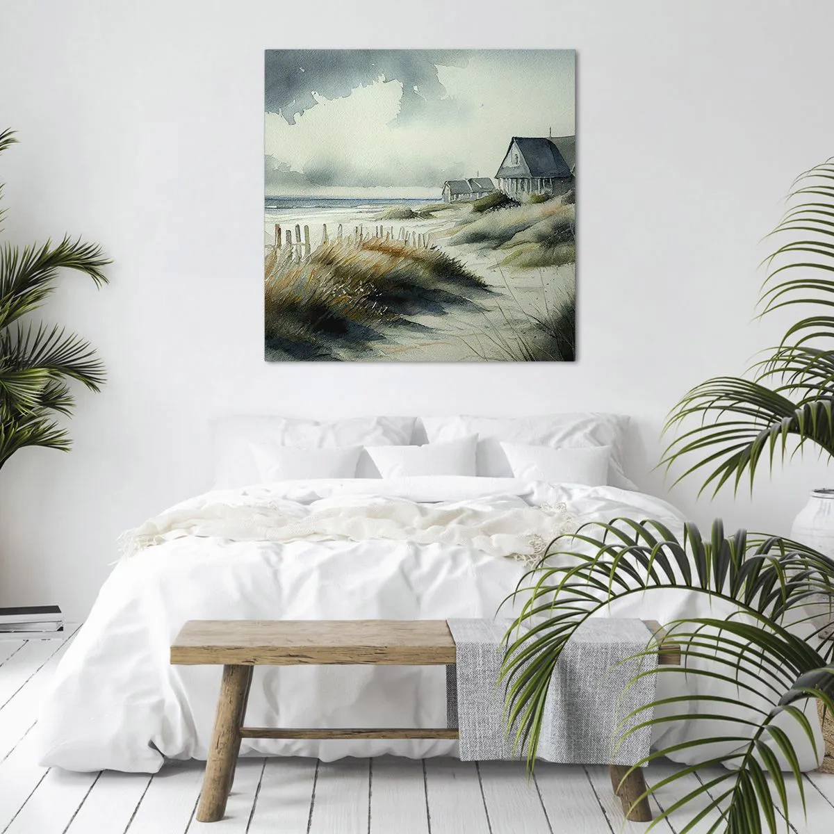 Canvastavla - Bild på duk - Borta från liv och rörelse - 60x60 cm