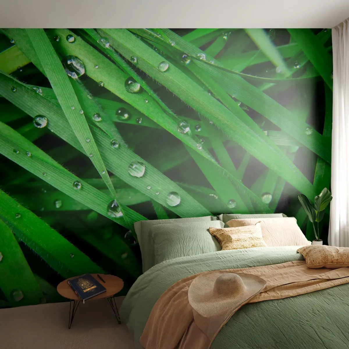 Självhäftande Fototapet Deluxe Sticker - Spela grönt - Natur, Grönt gräs, Trädgård - 250x175 cm