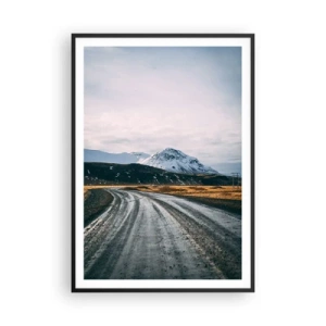 Affisch i svart ram - I isländsk stämning - 70x100 cm