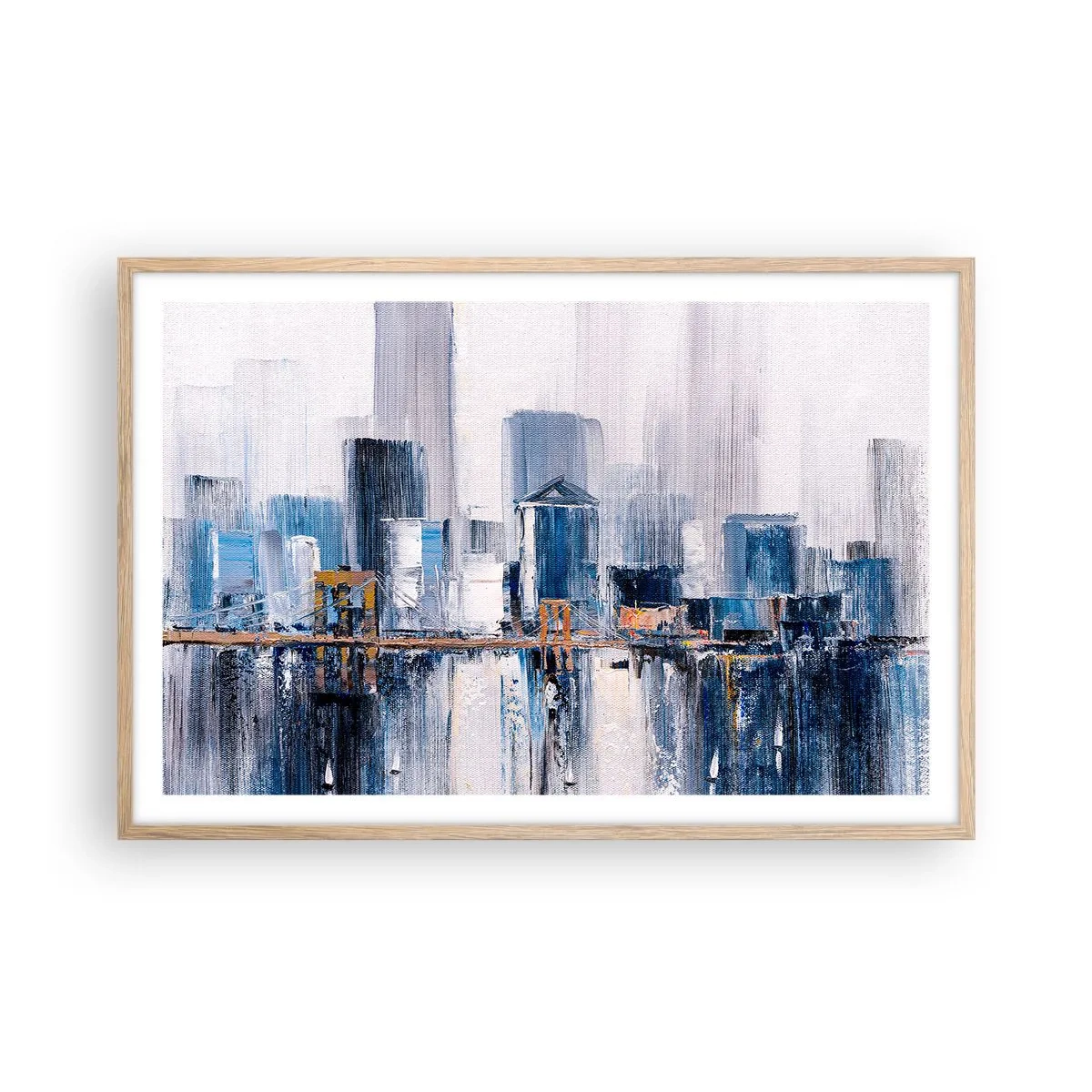 Affisch i ram av ljusek - New York-impression - 91x61 cm