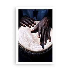 Affisch - Lev efter din rytm - 61x91 cm