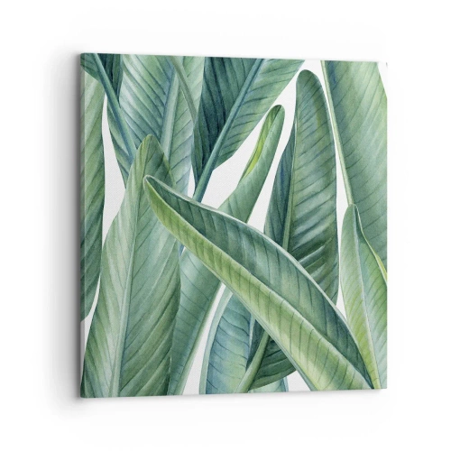 Canvastavla - Bild på duk - Grönskan i sig själv - 70x70 cm