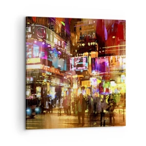 Canvastavla - Bild på duk - I ljushavet - 60x60 cm