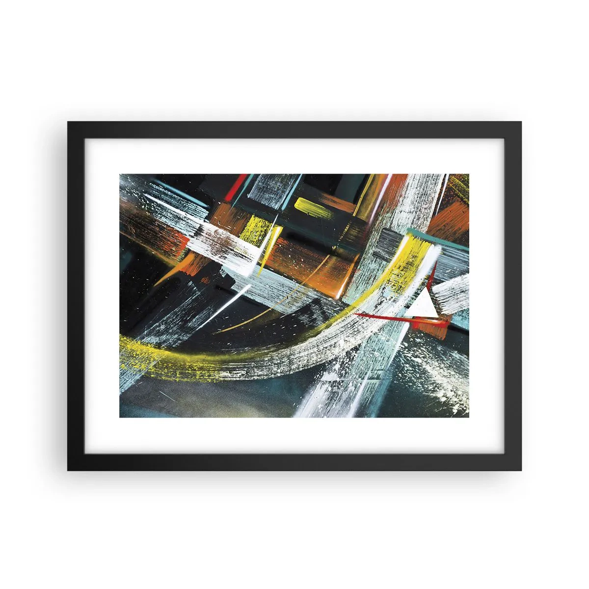 Affisch i svart ram - Rörelsens energi - 40x30 cm