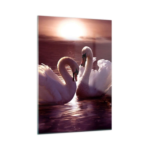 Glastavla - Bild på glas - Tills döden skiljer oss - 50x70 cm