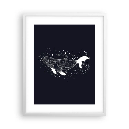 Affisch i vit ram - I universumets hav - 40x50 cm