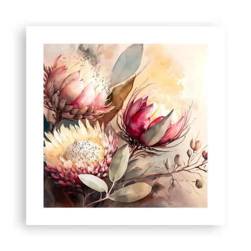 Affisch - Från profil och en face - 40x40 cm