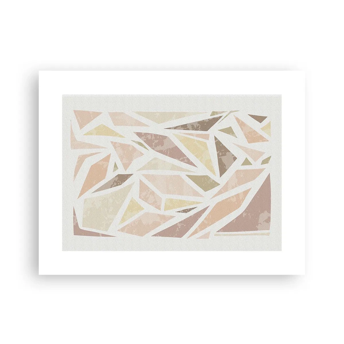 Affisch - Komposition av färgat glas - 40x30 cm