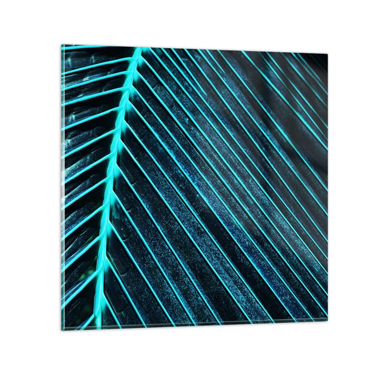 Glastavla - Bild på glas - Grön textur - 70x70 cm