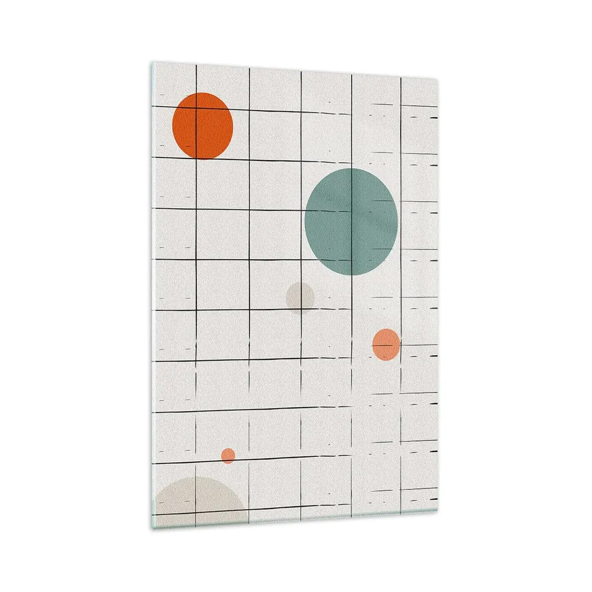 Glastavla - Bild på glas - Fångade. Vi eller de? - 80x120 cm