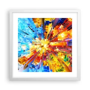 Affisch i vit ram - In medias res - 40x40 cm
