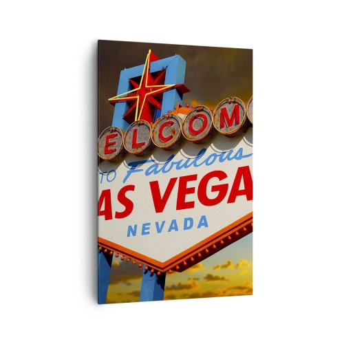 Canvastavla - Bild på duk - Hjälpa lyckan - 80x120 cm