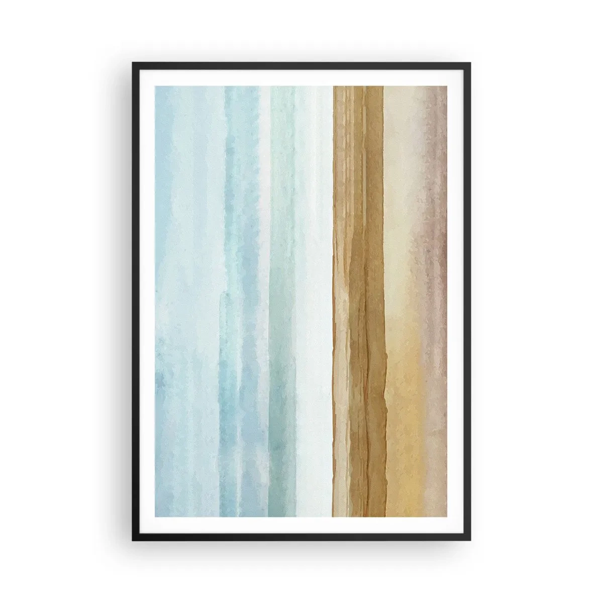 Affisch i svart ram - Svalkande - 70x100 cm