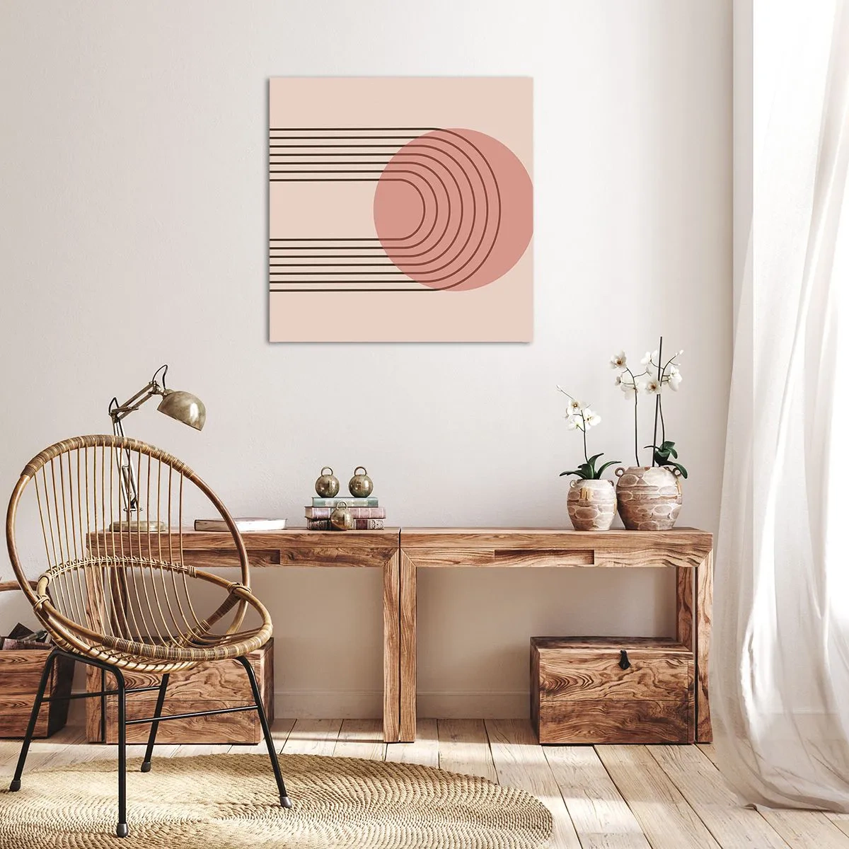 Canvastavla - Bild på duk - Ostoppad attraktionskraft - 60x60 cm