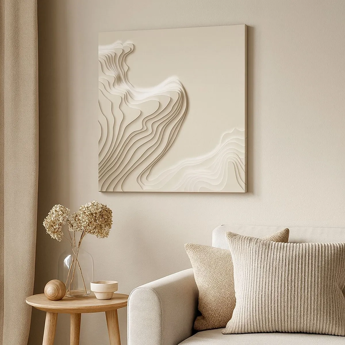 Canvastavla - Bild på duk - Konstens topografi - 30x30 cm