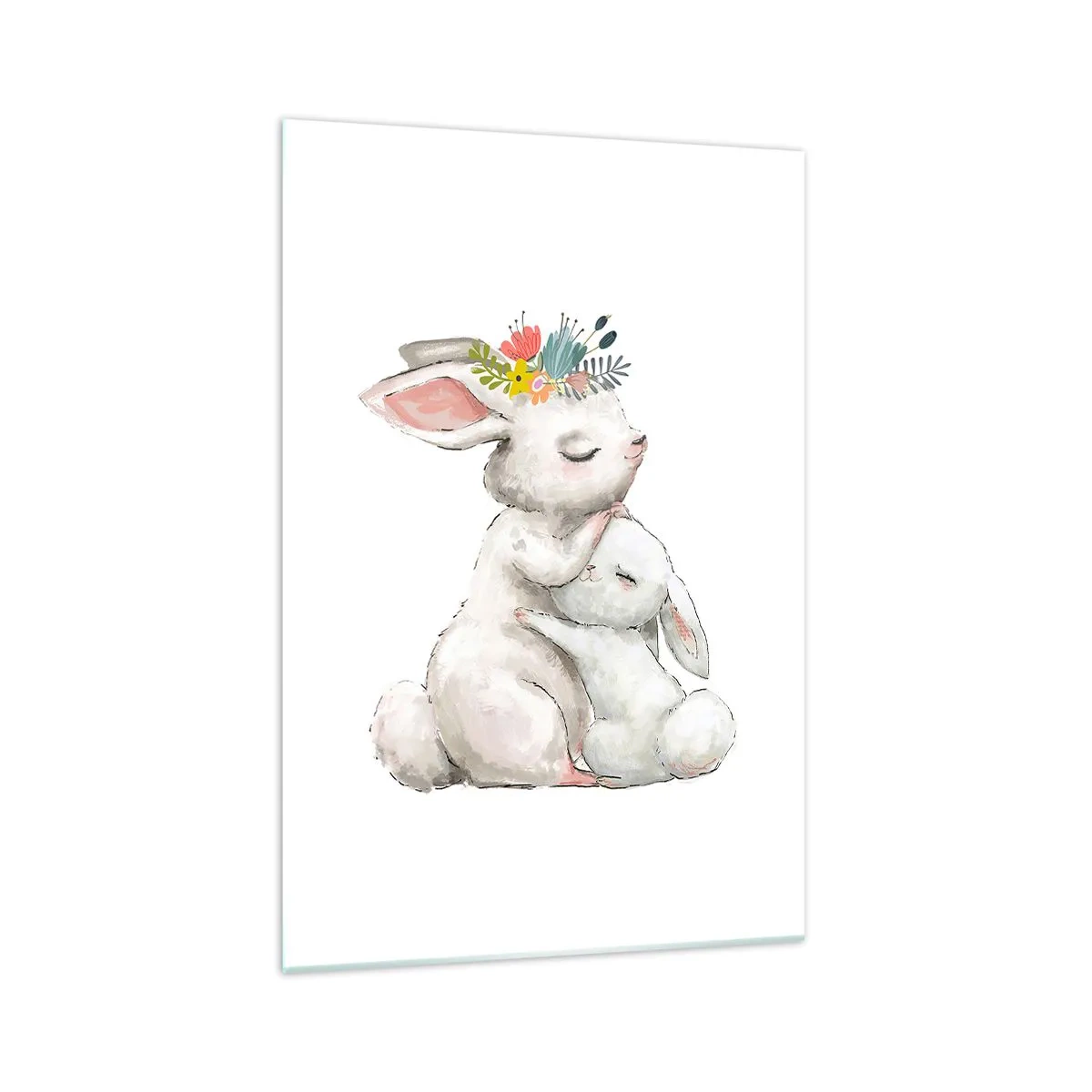 Glastavla - Bild på glas - Alltid bäst hos mamma - 70x100 cm