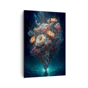 Canvastavla - Bild på duk - Märklig trädgård - 70x100 cm