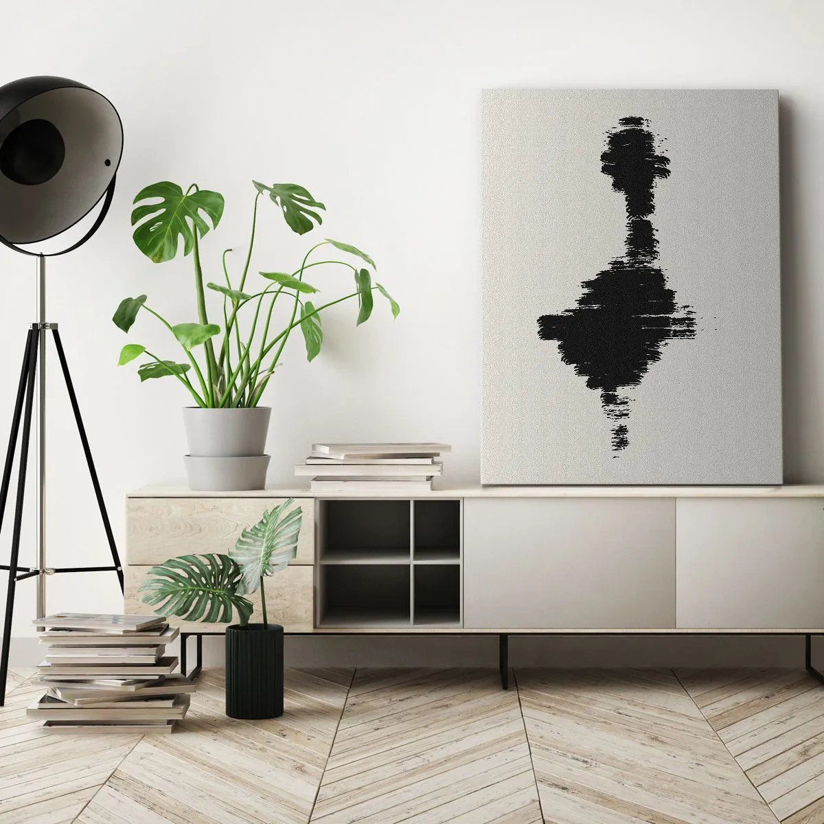 Canvastavla - Bild på duk - Fantasins vibrationer - 45x80 cm