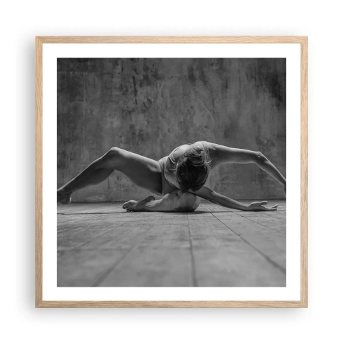 Affisch i ram av ljusek - Upphittad symmetri - 60x60 cm