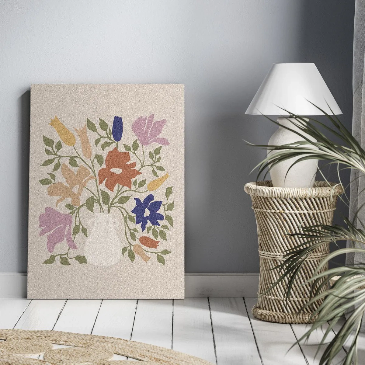 Canvastavla - Bild på duk - En delikat bukett - 50x70 cm