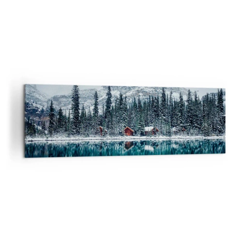 Canvastavla - Bild på duk - Kanadensisk tillflyktsort - 160x50 cm