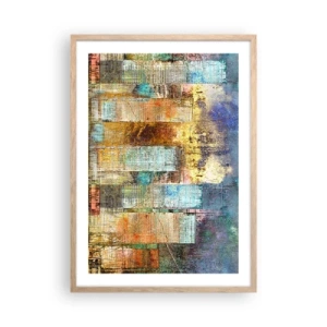 Affisch i ram av ljusek - Solig metropol - 50x70 cm