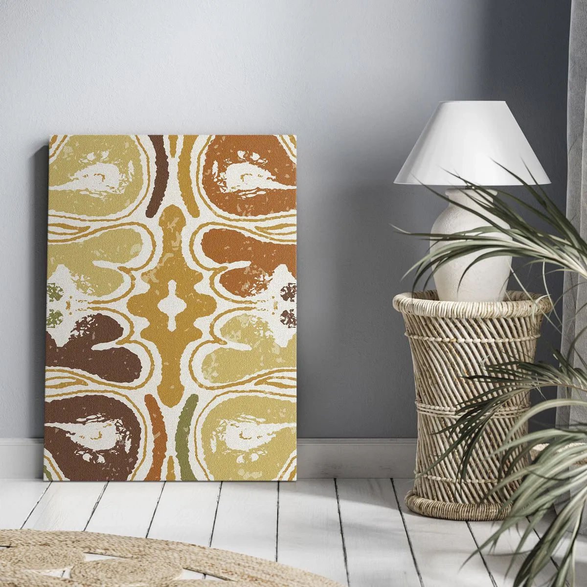 Canvastavla - Bild på duk - Sentimental abstraktion - 45x80 cm