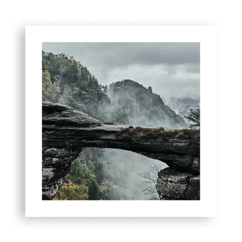 Affisch - Äventyret är på väg att börja - 40x40 cm