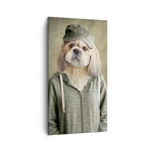 Canvastavla - Bild på duk - Jag föredrar avslappnad stil - 45x80 cm